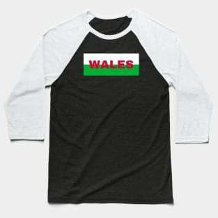 Welsh Flag Colors Baseball T-Shirt